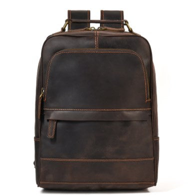 Retro Genuine Leather Handmade Business Backpack