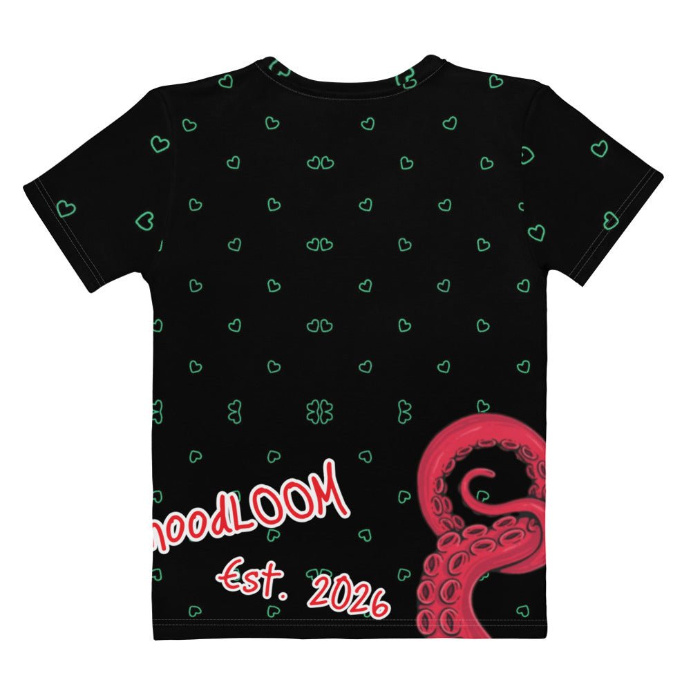 Hoodloom and hearts Women’s cotton crew neck t-shirt - Hoodloom CityWear