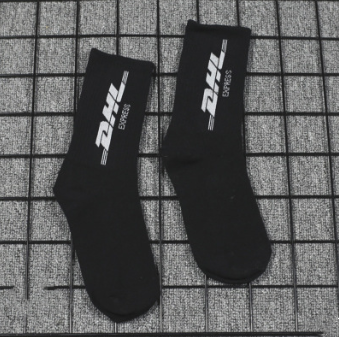 Trendy Cotton Socks with Letters, Arrows, and Plaids