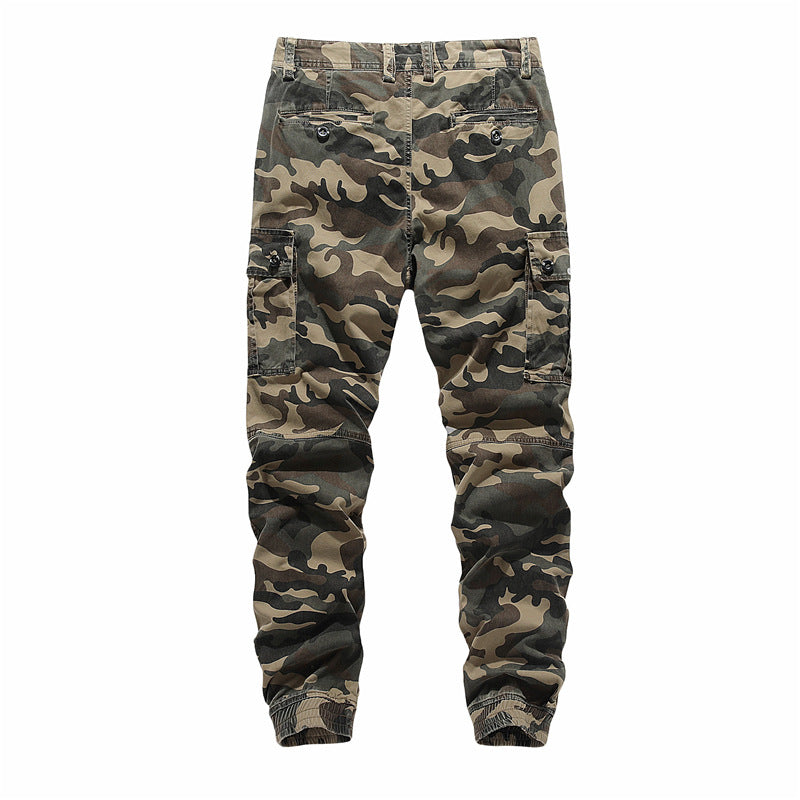 Men's Casual Camouflage Cargo Pants with Pockets