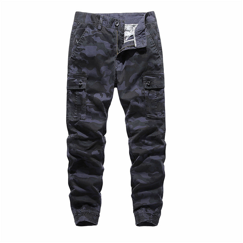 Men's Casual Camouflage Cargo Pants with Pockets