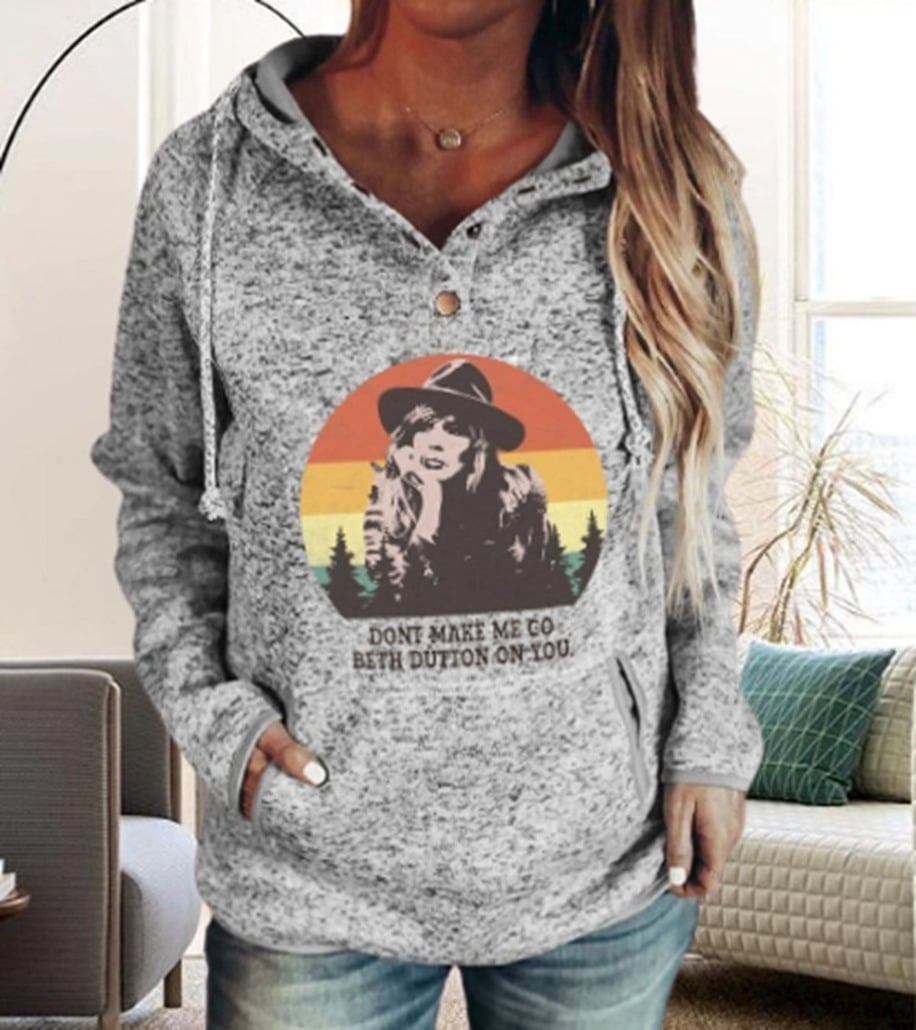 Loose Long-Sleeved Hooded Sweater for Women