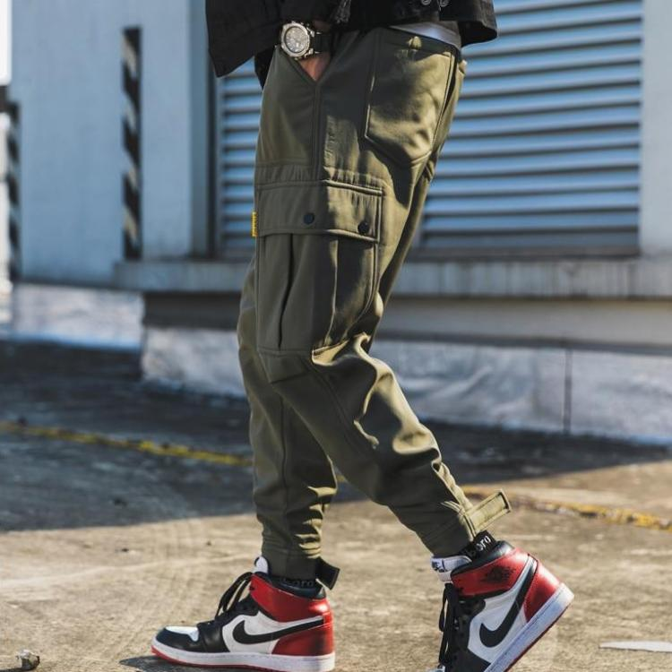 Men's Thickened Fleece Casual Slim Pants