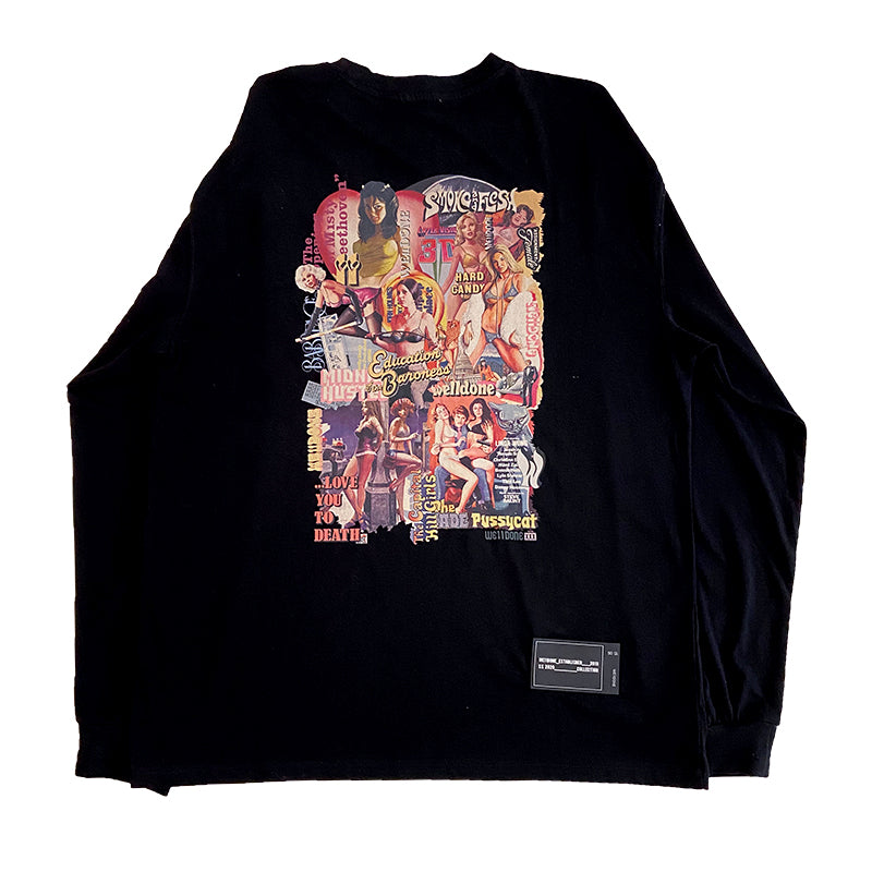 Cotton Long Sleeve Couple Outfits with HD Printing