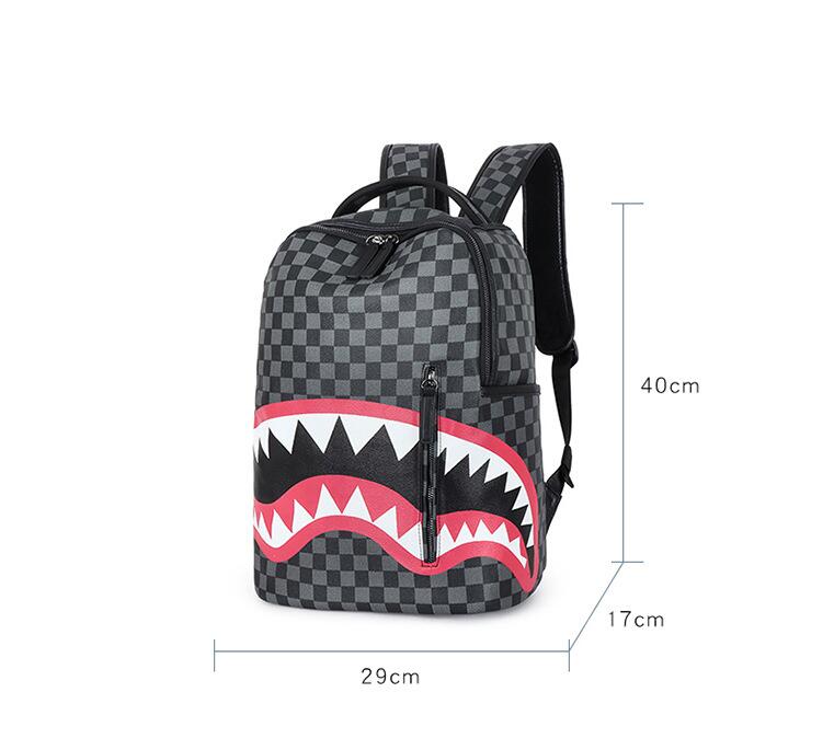 Trendy Shark Backpack for Middle School Students