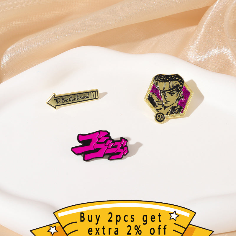 JoJo's Bizarre Adventure Character Cartoon Brooch