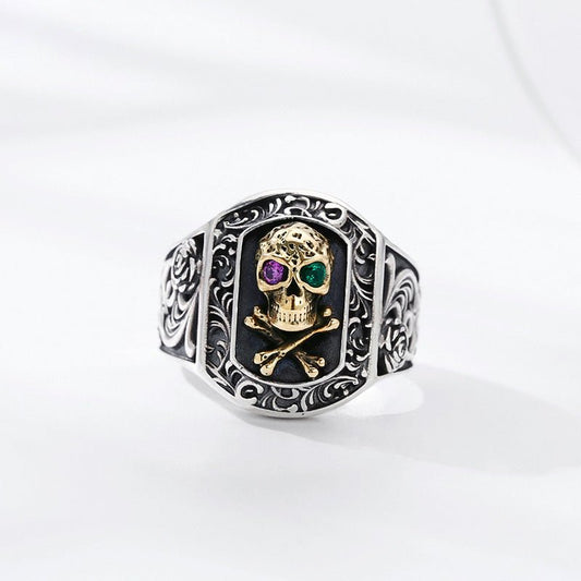 925 Sterling Silver Skull Ring for Him and Her - Hoodloom CityWear