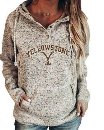 Loose Long-Sleeved Hooded Sweater for Women