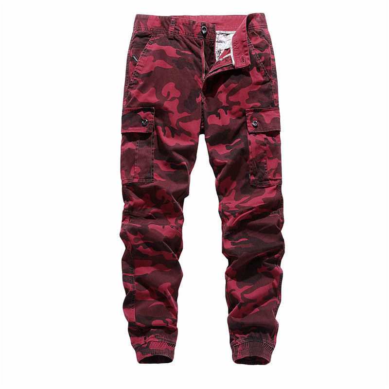 Men's Casual Camouflage Cargo Pants with Pockets