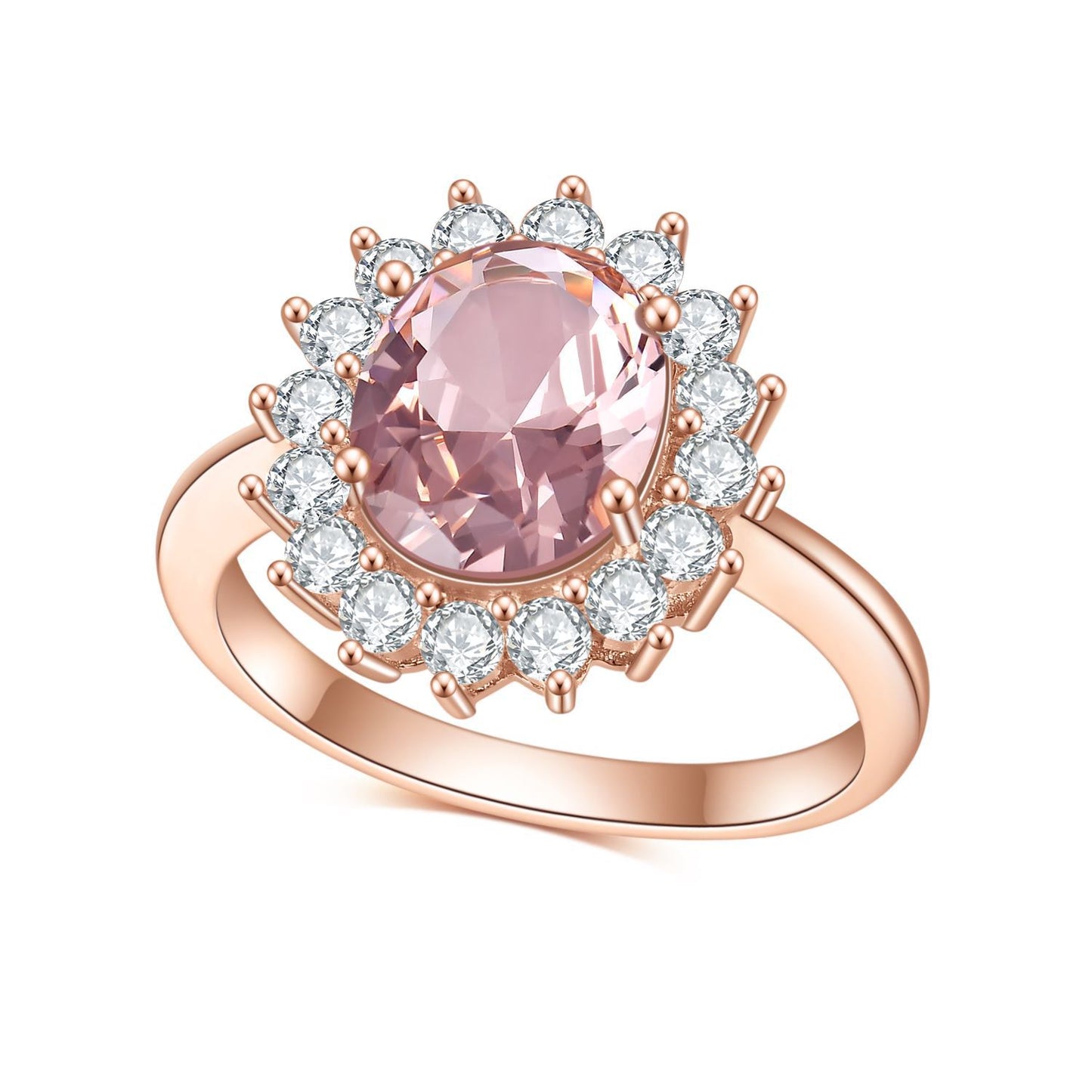 Gem-Inlaid Simple Women's Fashion Ring