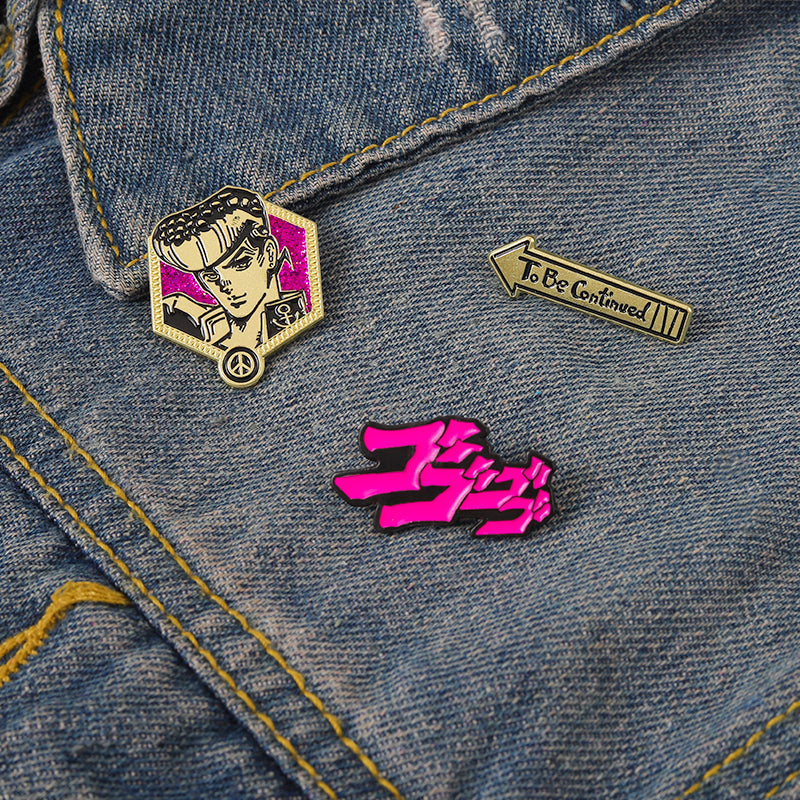 JoJo's Bizarre Adventure Character Cartoon Brooch