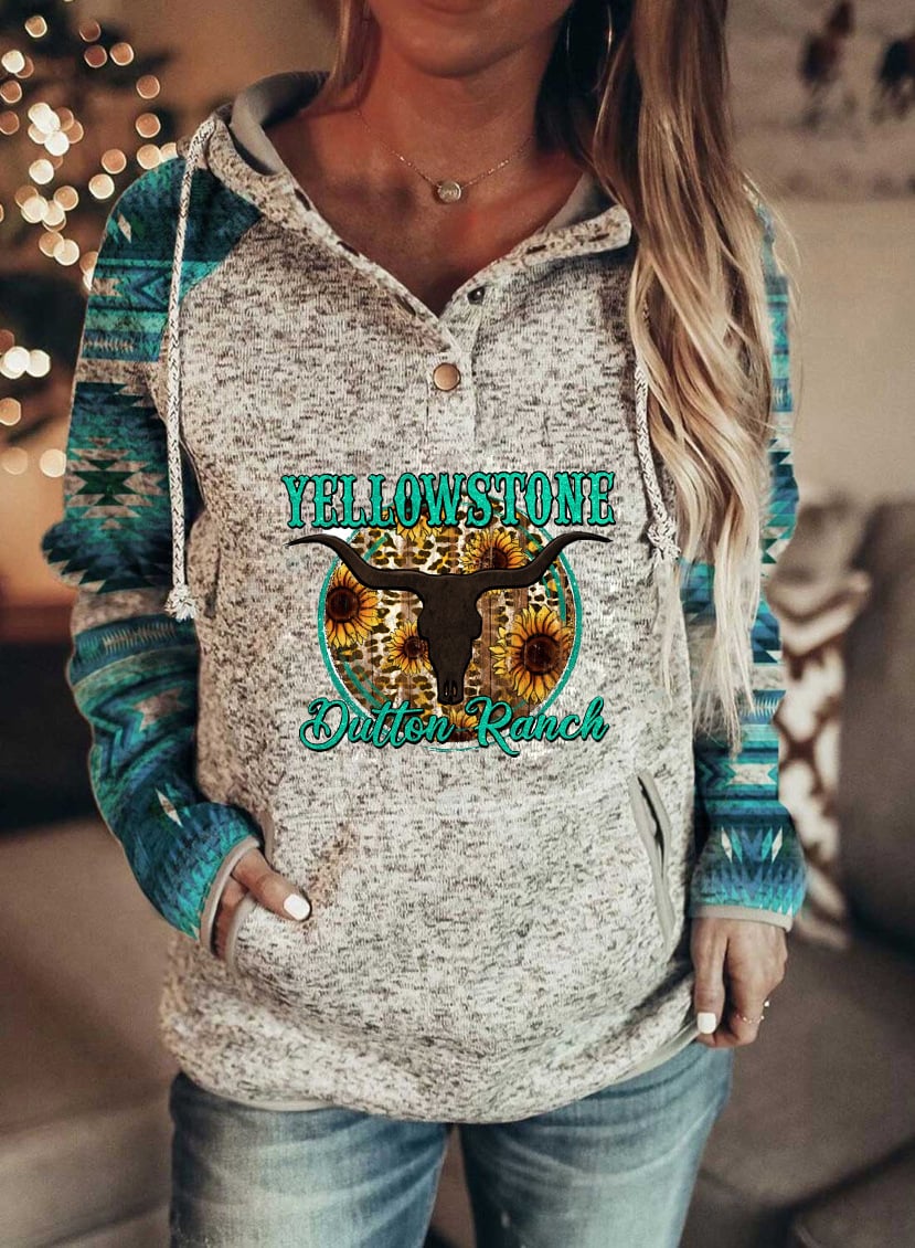 Loose Long-Sleeved Hooded Sweater for Women