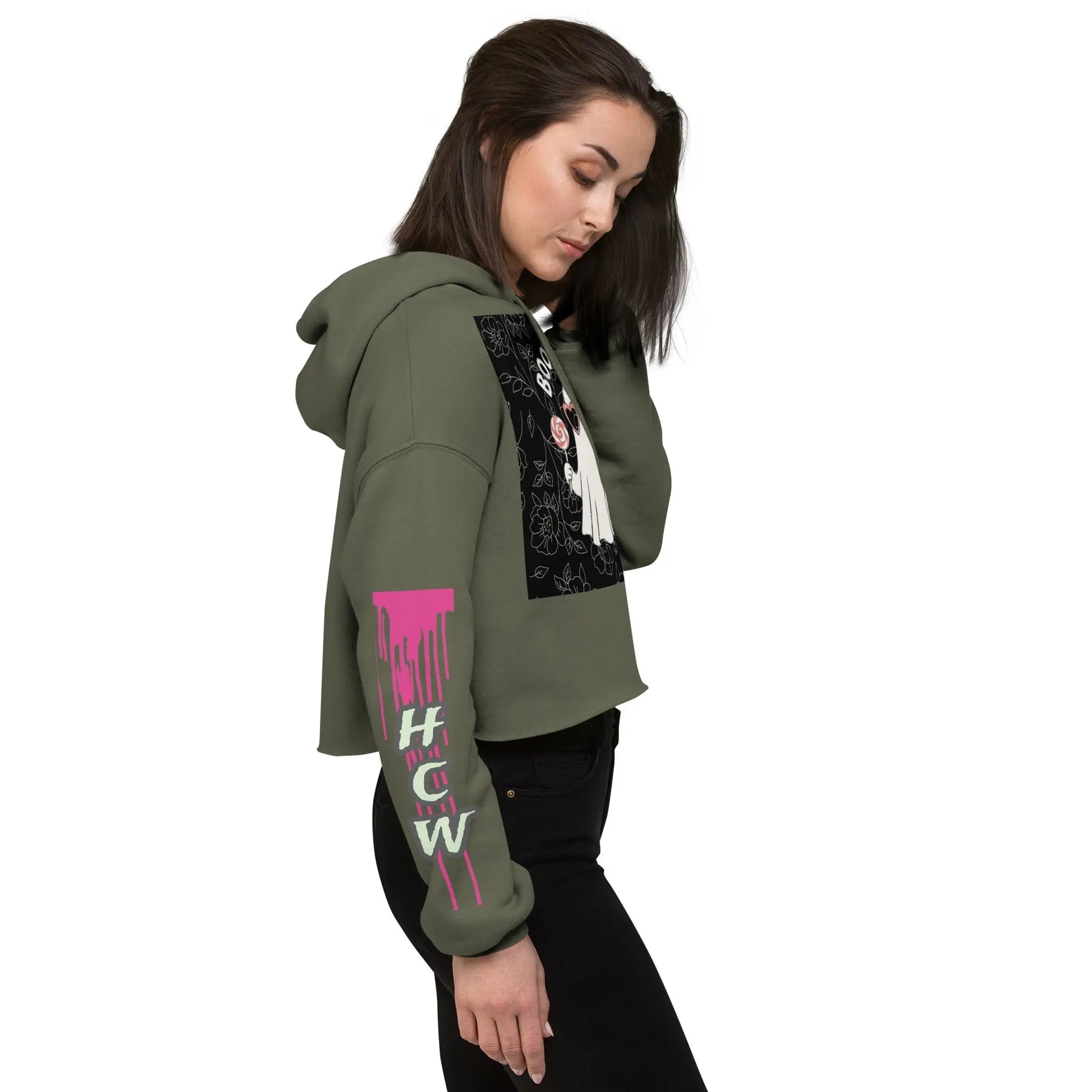 Boo Bitch Crop Hoodie - Hoodloom CityWear