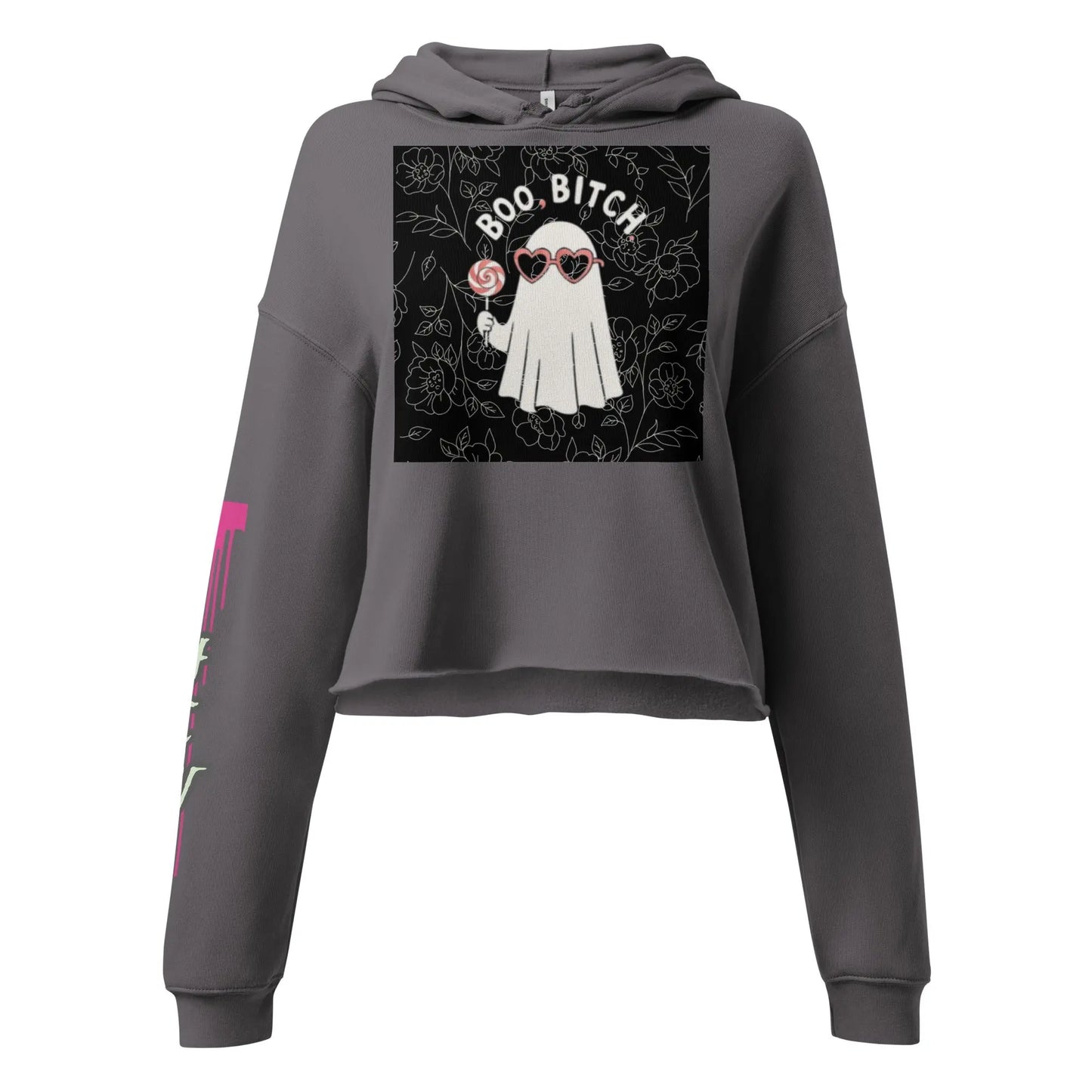 Boo Bitch Crop Hoodie - Hoodloom CityWear
