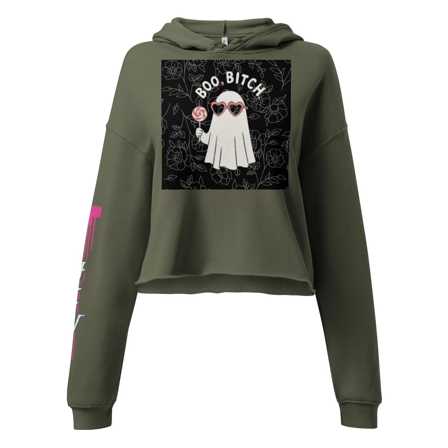 Boo Bitch Crop Hoodie - Hoodloom CityWear