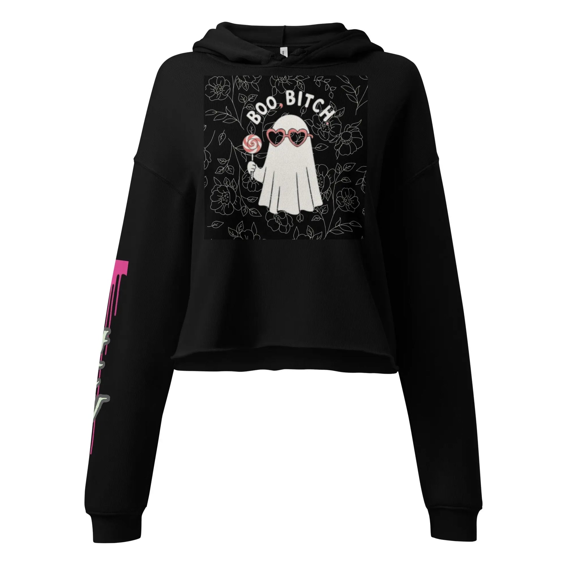Boo Bitch Crop Hoodie - Hoodloom CityWear