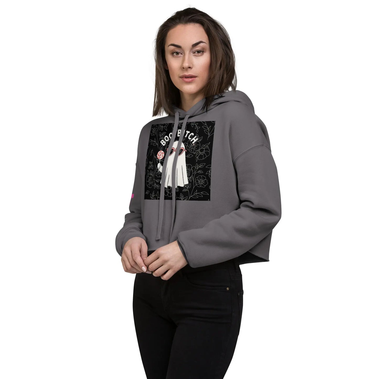 Boo Bitch Crop Hoodie - Hoodloom CityWear
