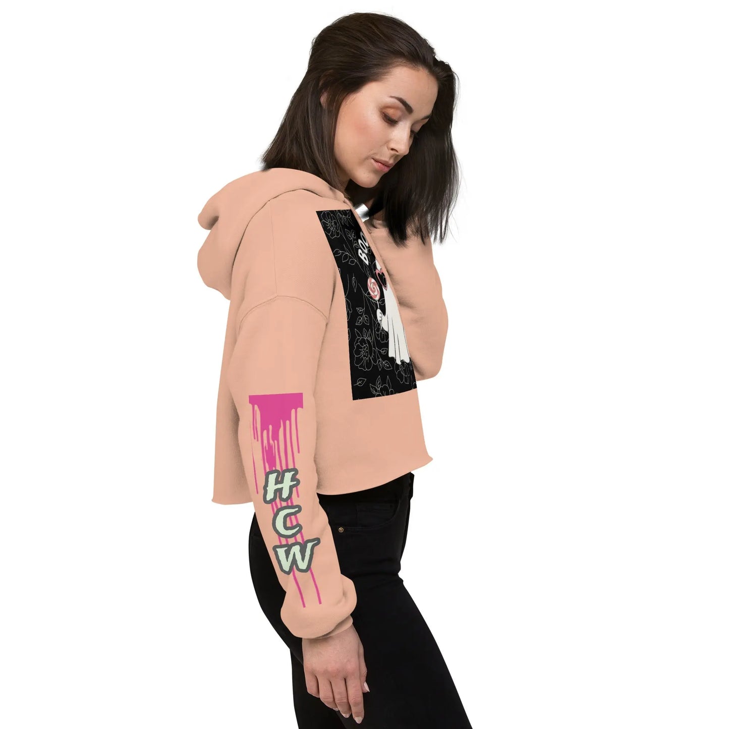 Boo Bitch Crop Hoodie - Hoodloom CityWear