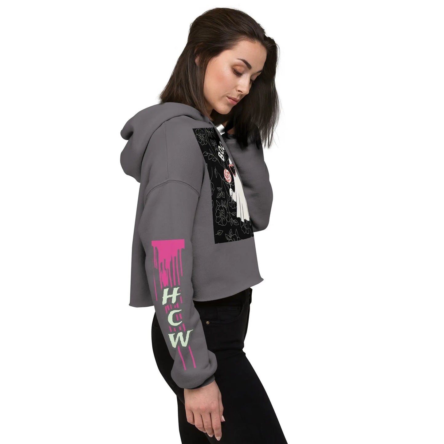 Boo Bitch Crop Hoodie - Hoodloom CityWear