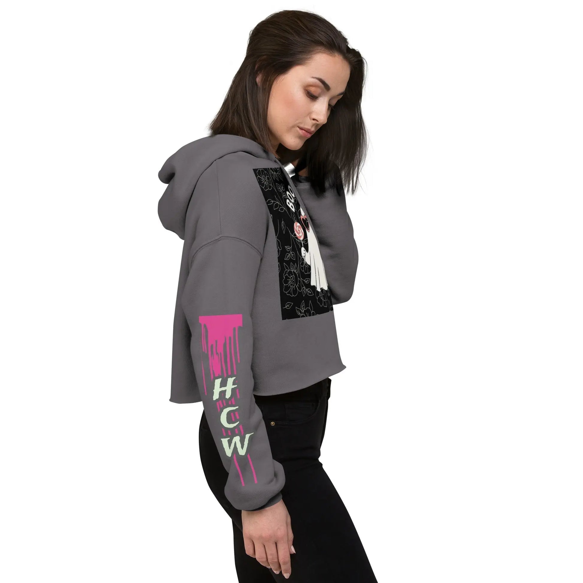 Boo Bitch Crop Hoodie - Hoodloom CityWear