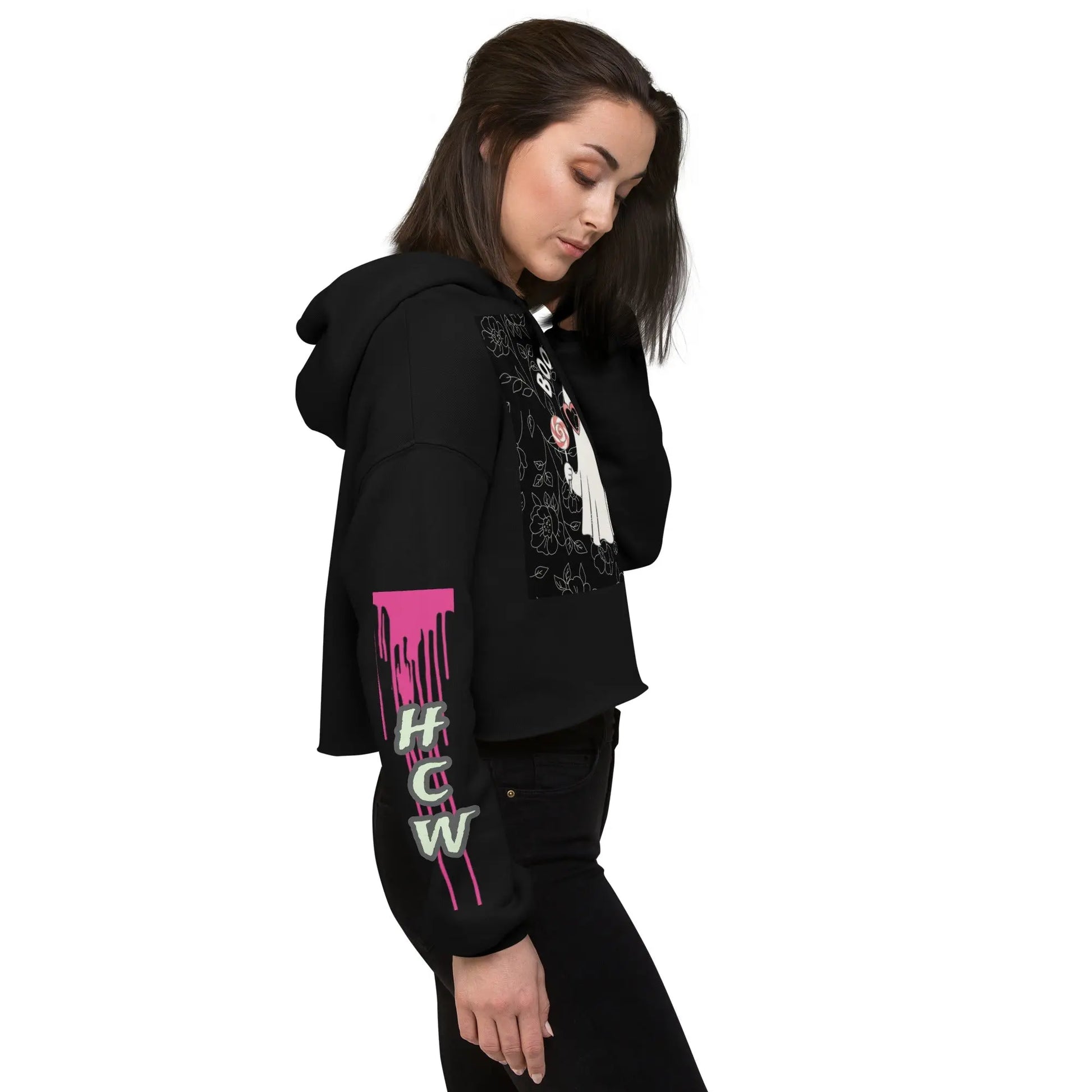 Boo Bitch Crop Hoodie - Hoodloom CityWear