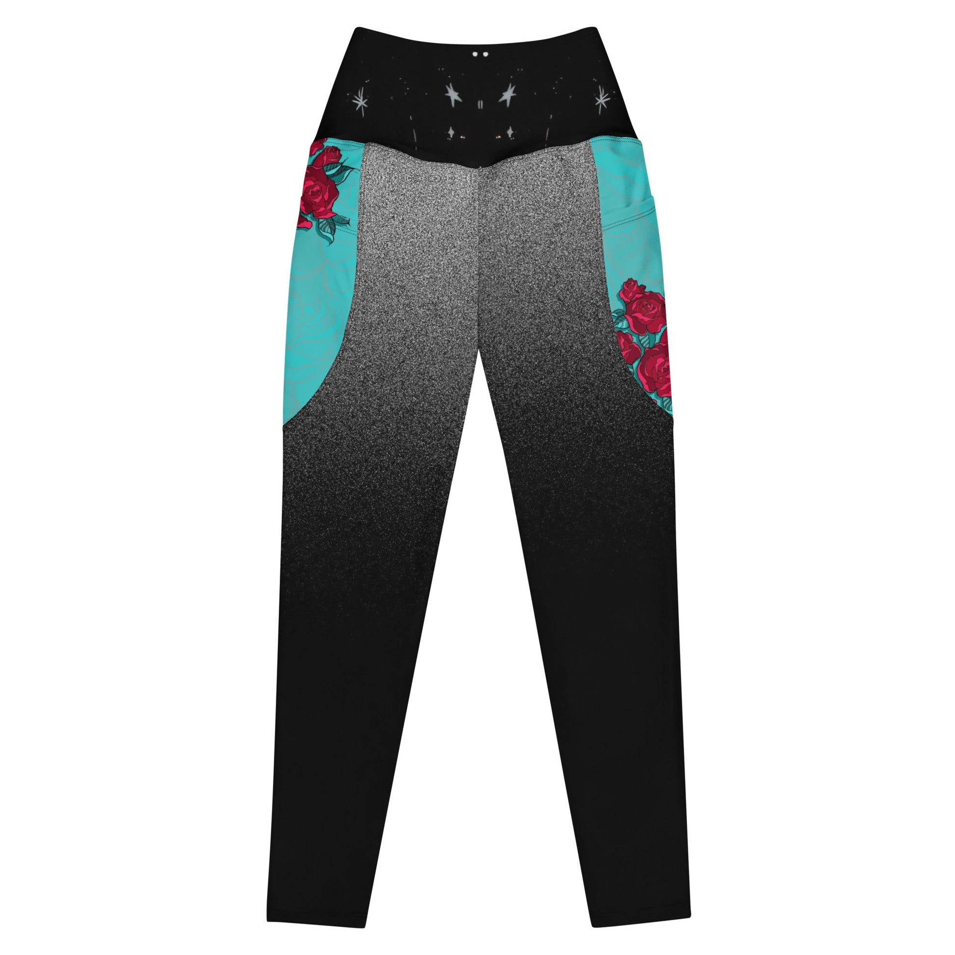Bubble gum ghost Leggings with pockets - Hoodloom CityWear