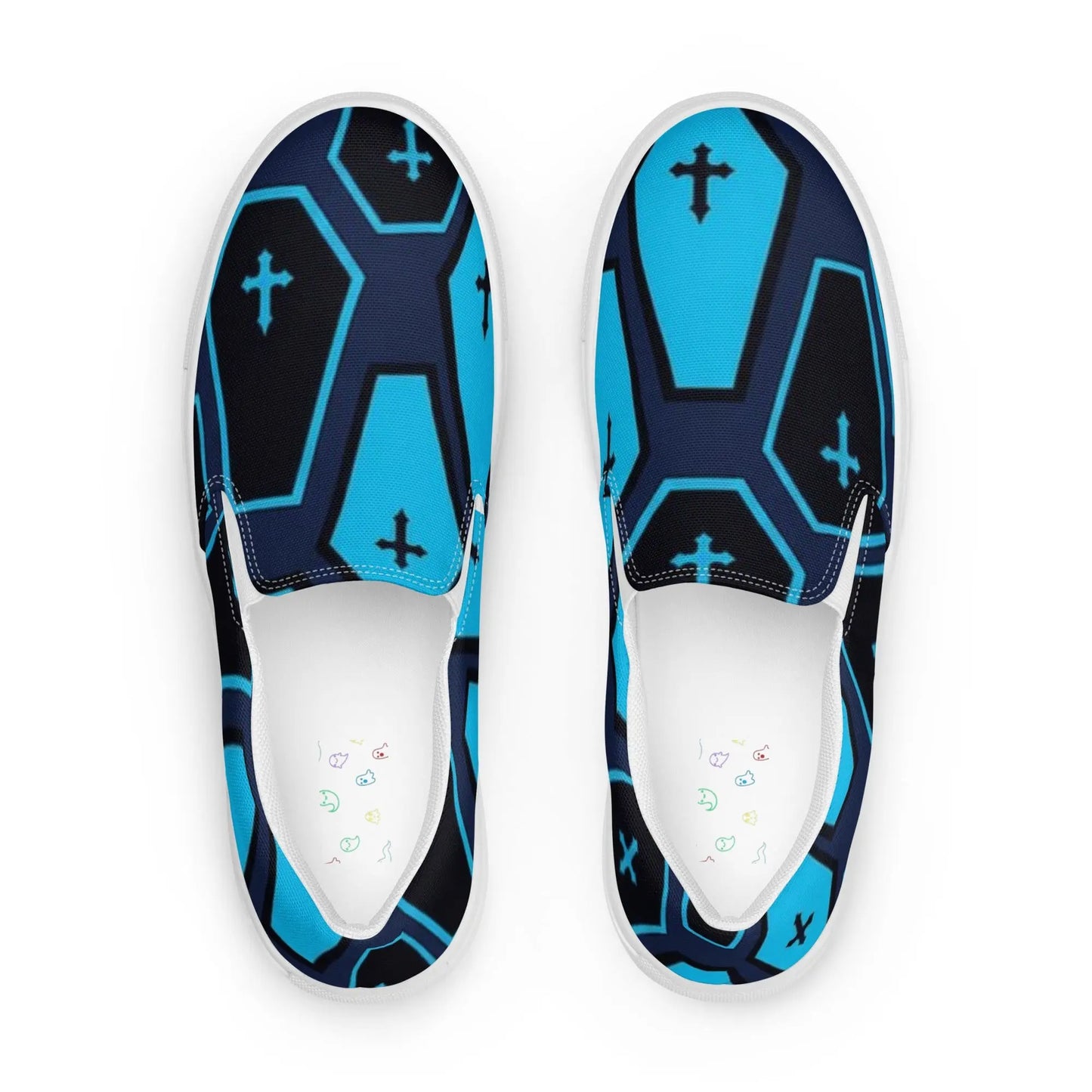 Coffins and Colors Men’s slip - on canvas shoes - Hoodloom CityWear