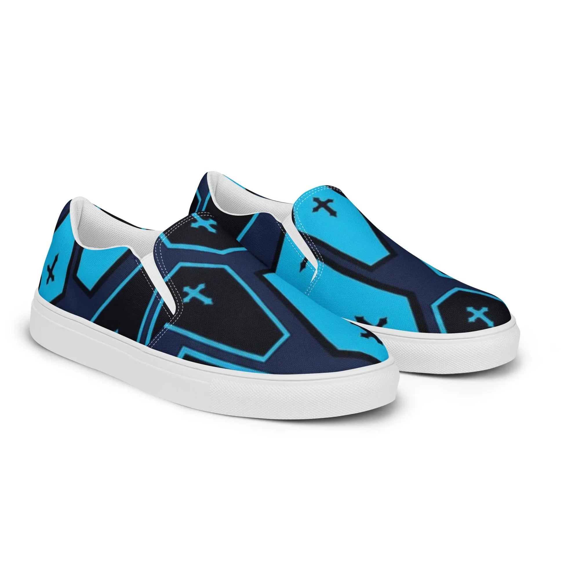 Coffins and Colors Men’s slip - on canvas shoes - Hoodloom CityWear
