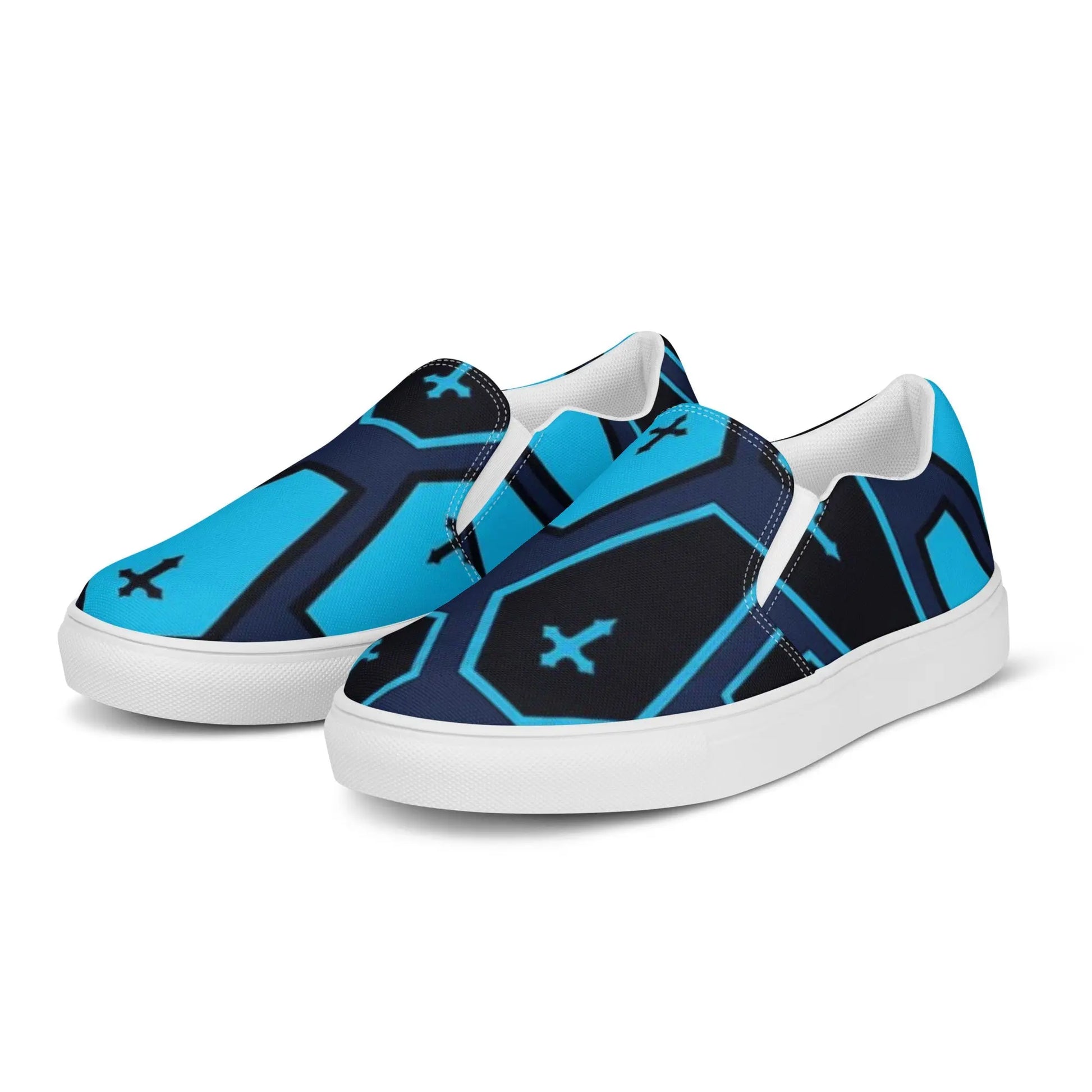 Coffins and Colors Men’s slip - on canvas shoes - Hoodloom CityWear