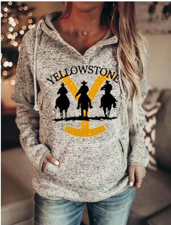 Loose Long-Sleeved Hooded Sweater for Women