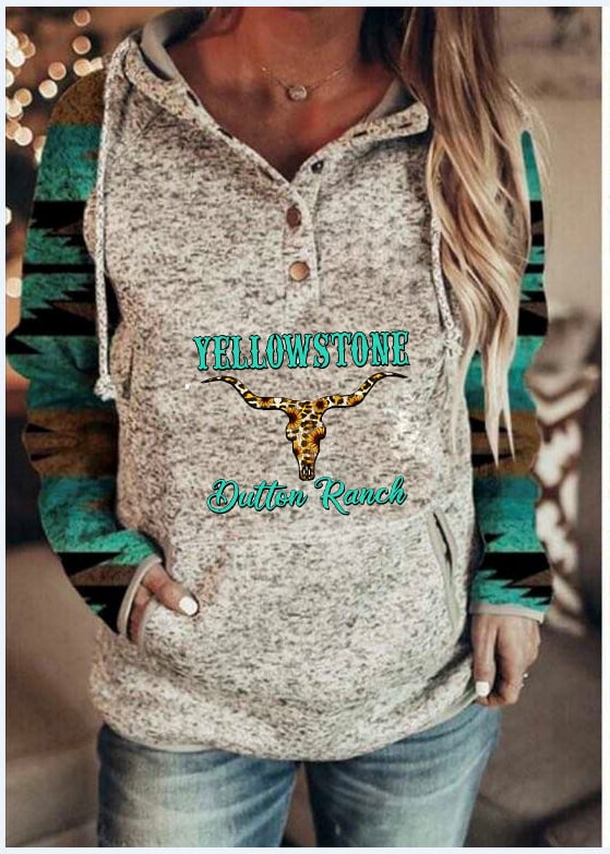 Loose Long-Sleeved Hooded Sweater for Women