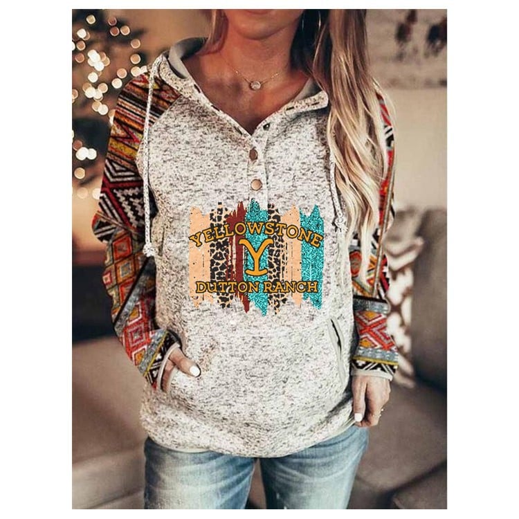 Loose Long-Sleeved Hooded Sweater for Women