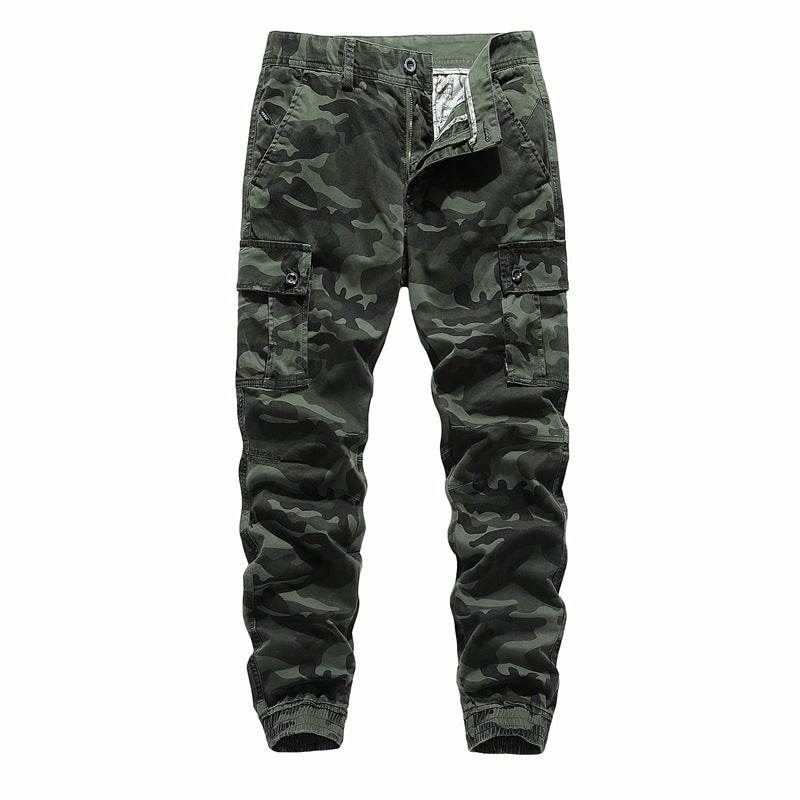 Men's Casual Camouflage Cargo Pants with Pockets