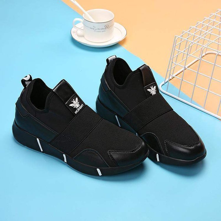Gold Thick-Soled Women's Sports Casual Shoes