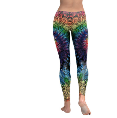 2018 Fashionable Slim Fit Digital Print Leggings
