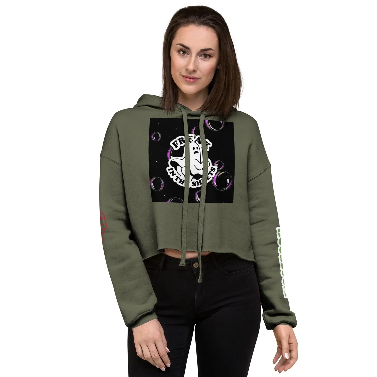 Freak in the Sheets Crop Hoodie - Hoodloom CityWear