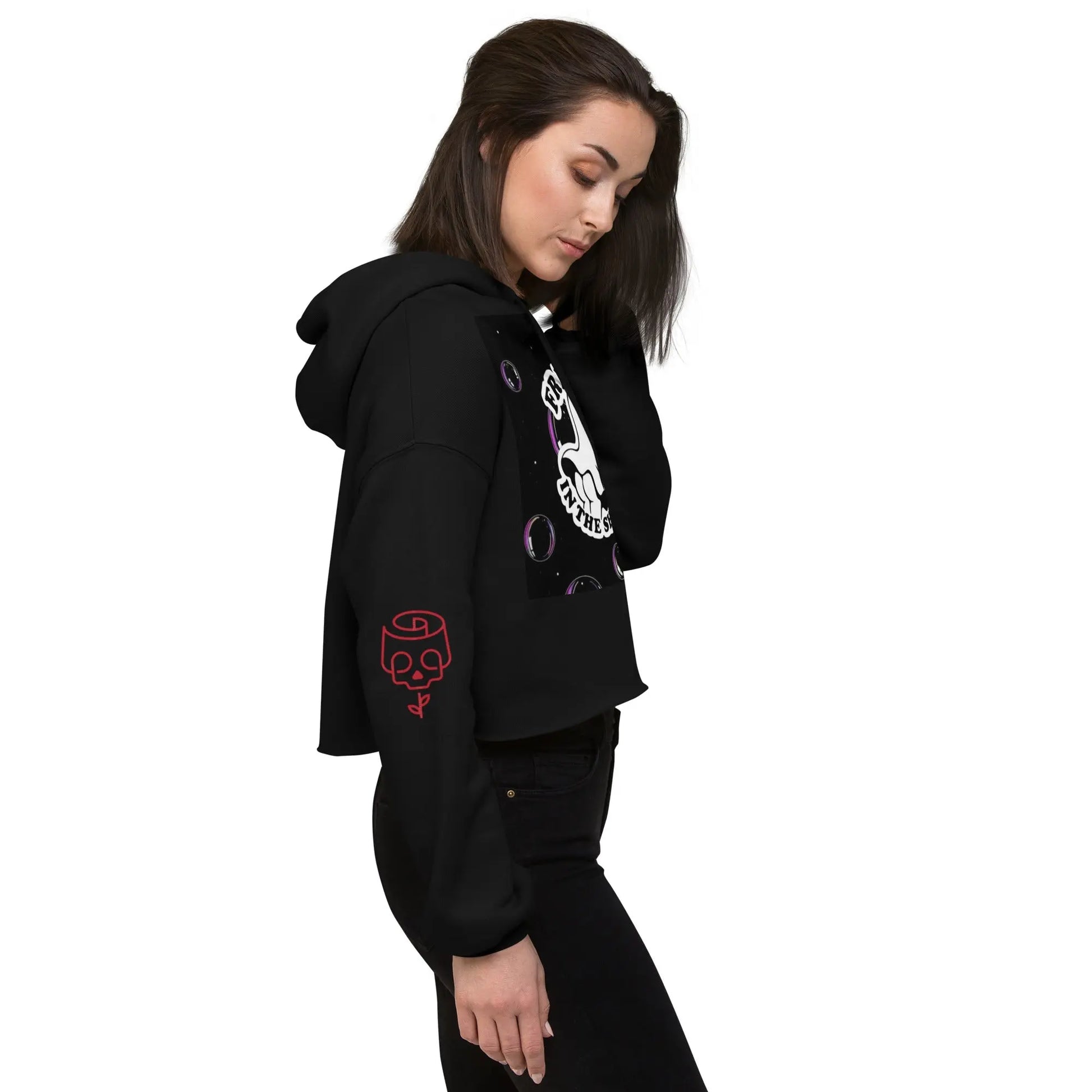 Freak in the Sheets Crop Hoodie - Hoodloom CityWear