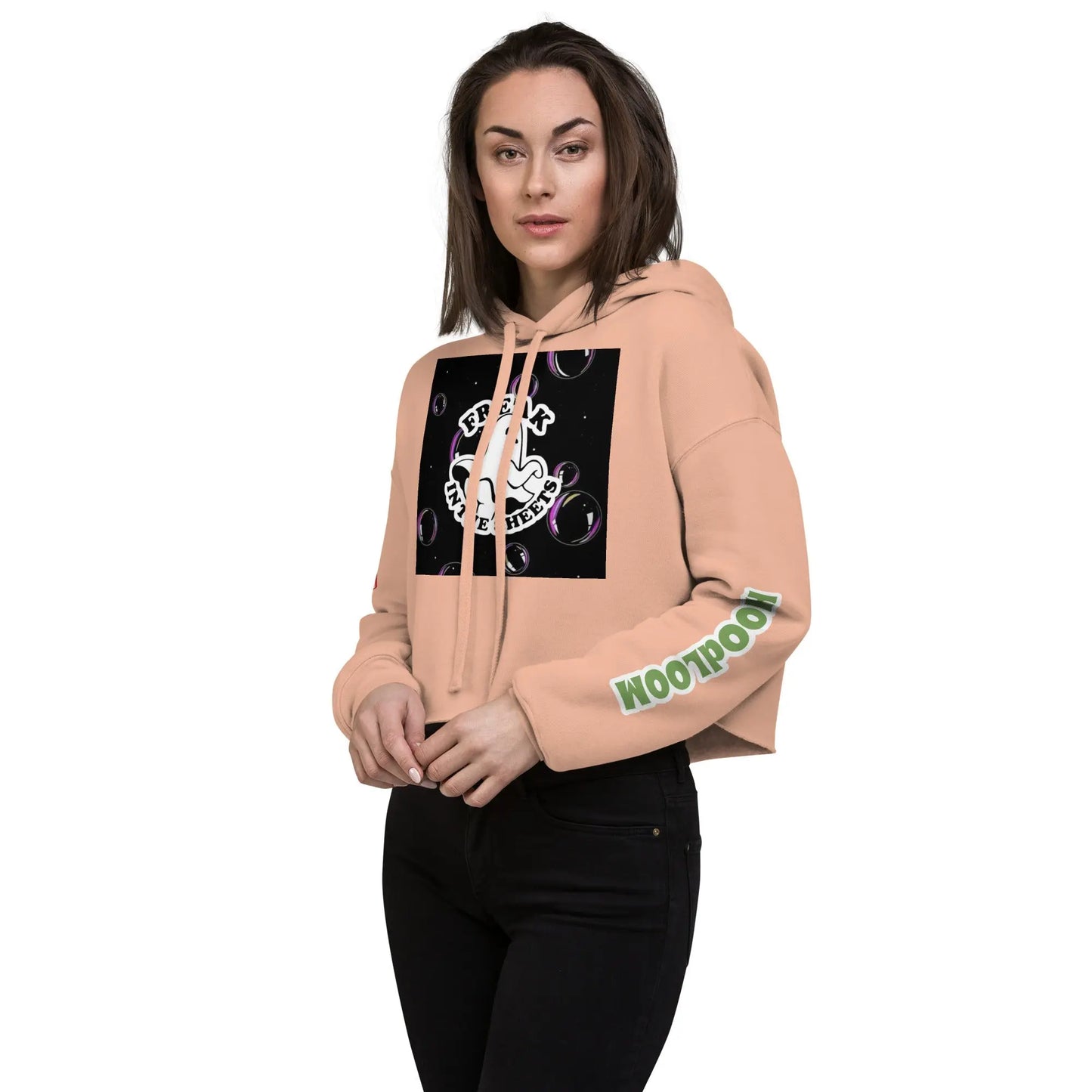 Freak in the Sheets Crop Hoodie - Hoodloom CityWear