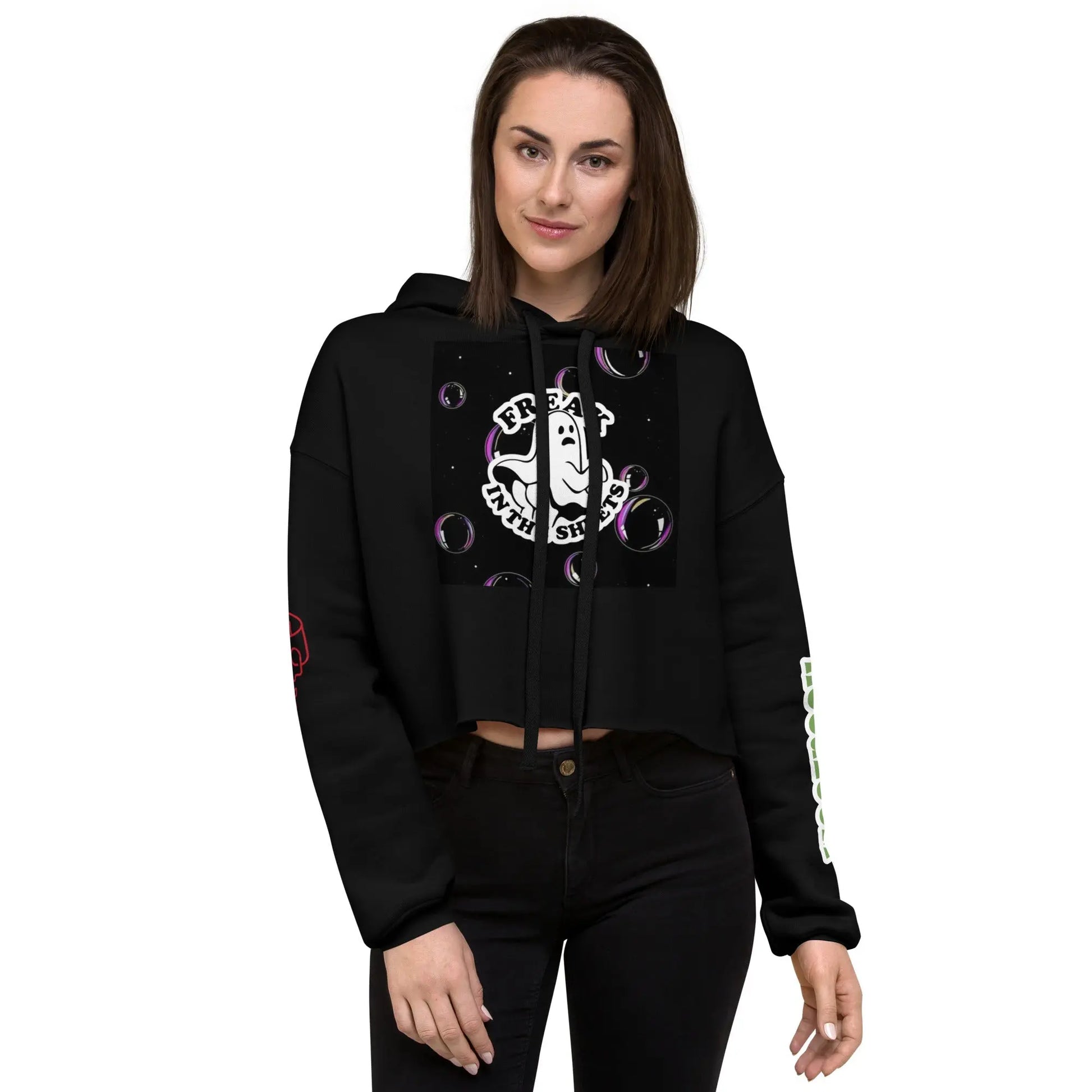 Freak in the Sheets Crop Hoodie - Hoodloom CityWear