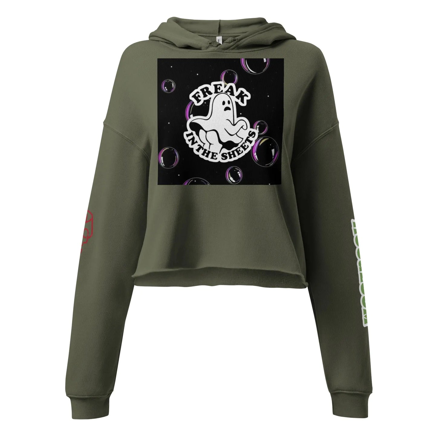 Freak in the Sheets Crop Hoodie - Hoodloom CityWear