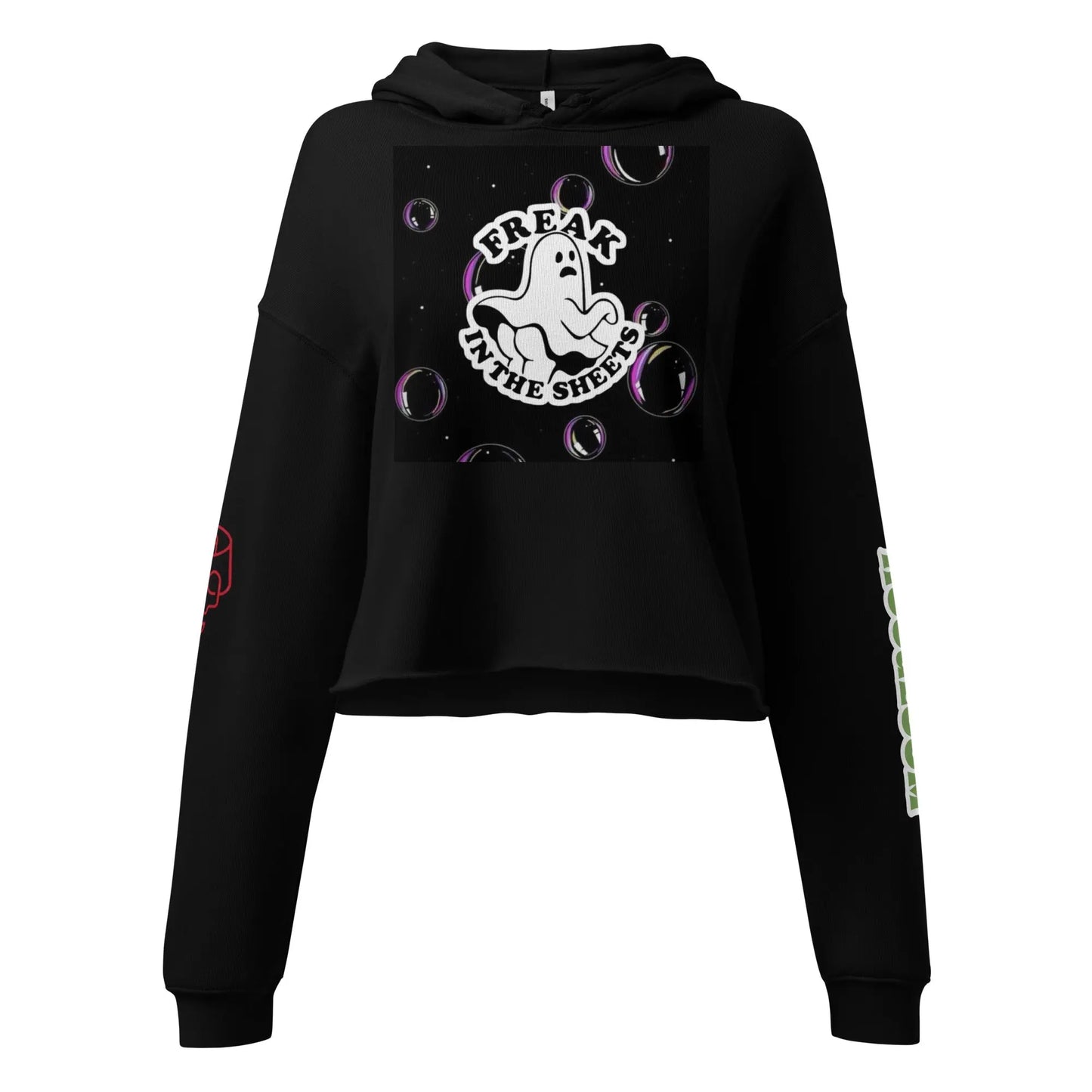 Freak in the Sheets Crop Hoodie - Hoodloom CityWear