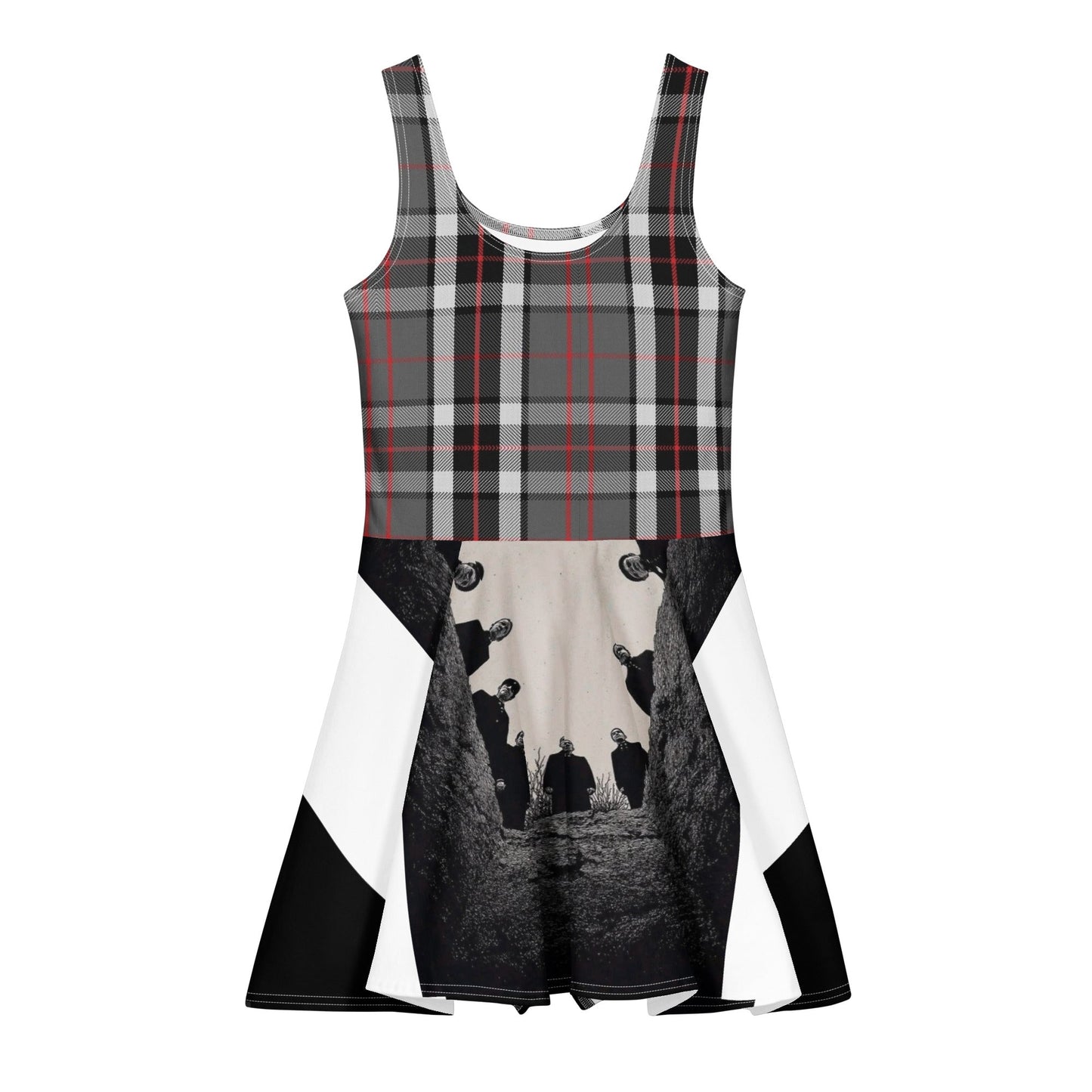 Ghosts funeral Cotton skater dress - Hoodloom CityWear