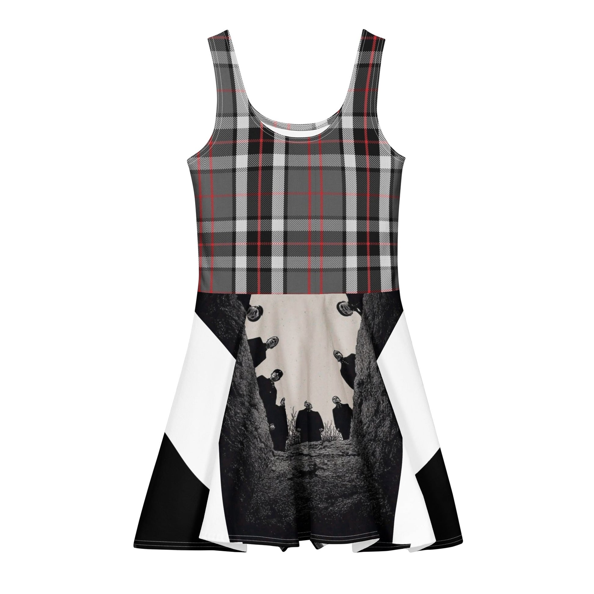 Ghosts funeral Cotton skater dress - Hoodloom CityWear