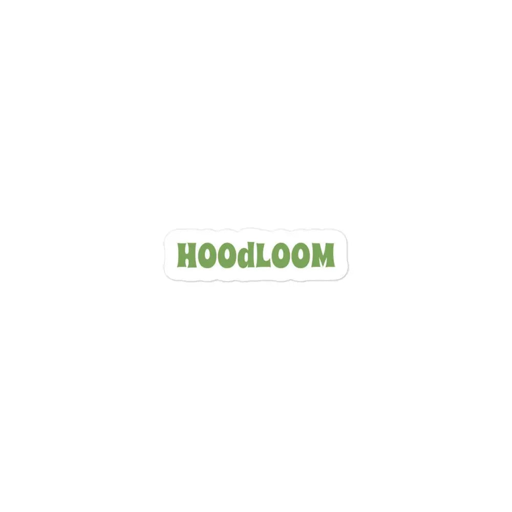 Green logo Bubble - free stickers - Hoodloom CityWear