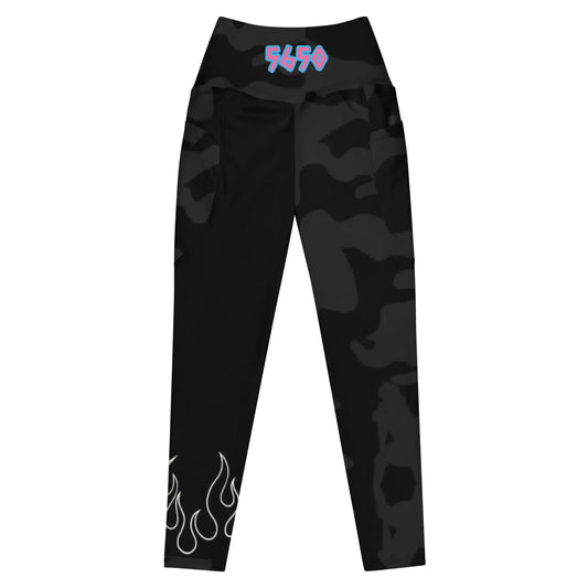 Matching camo Leggings with pockets - Hoodloom CityWear