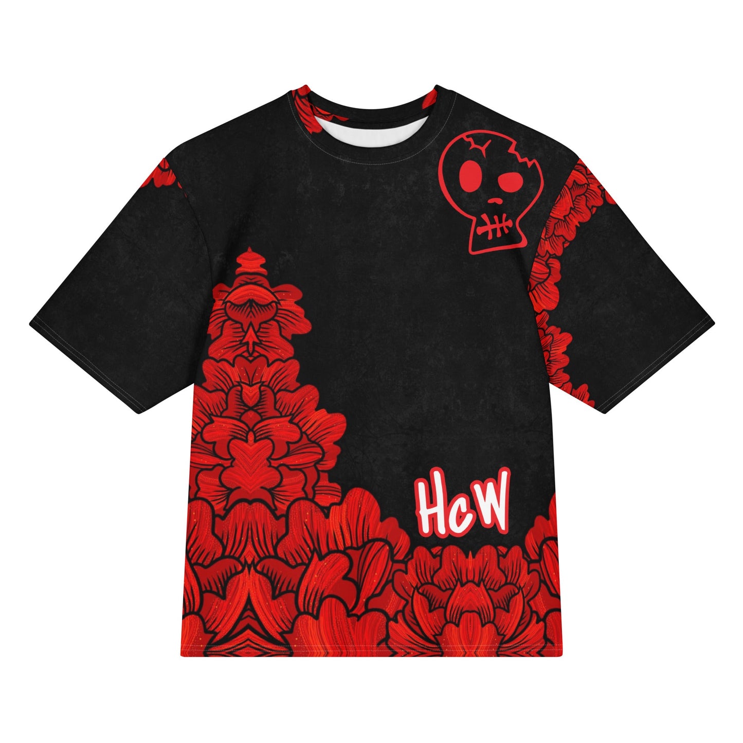 Stay red 👻 Oversized cotton t-shirt - Hoodloom CityWear