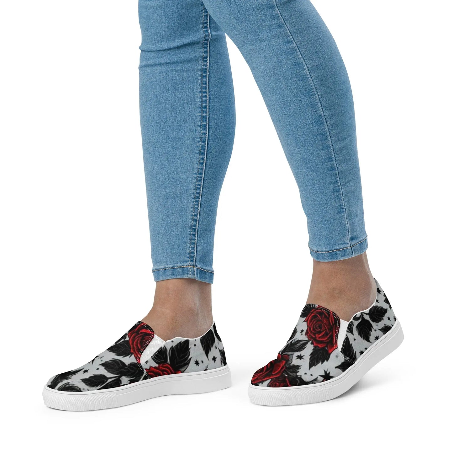 "These shoes are Boo - nanas" Women’s slip - on canvas shoes - Hoodloom CityWear