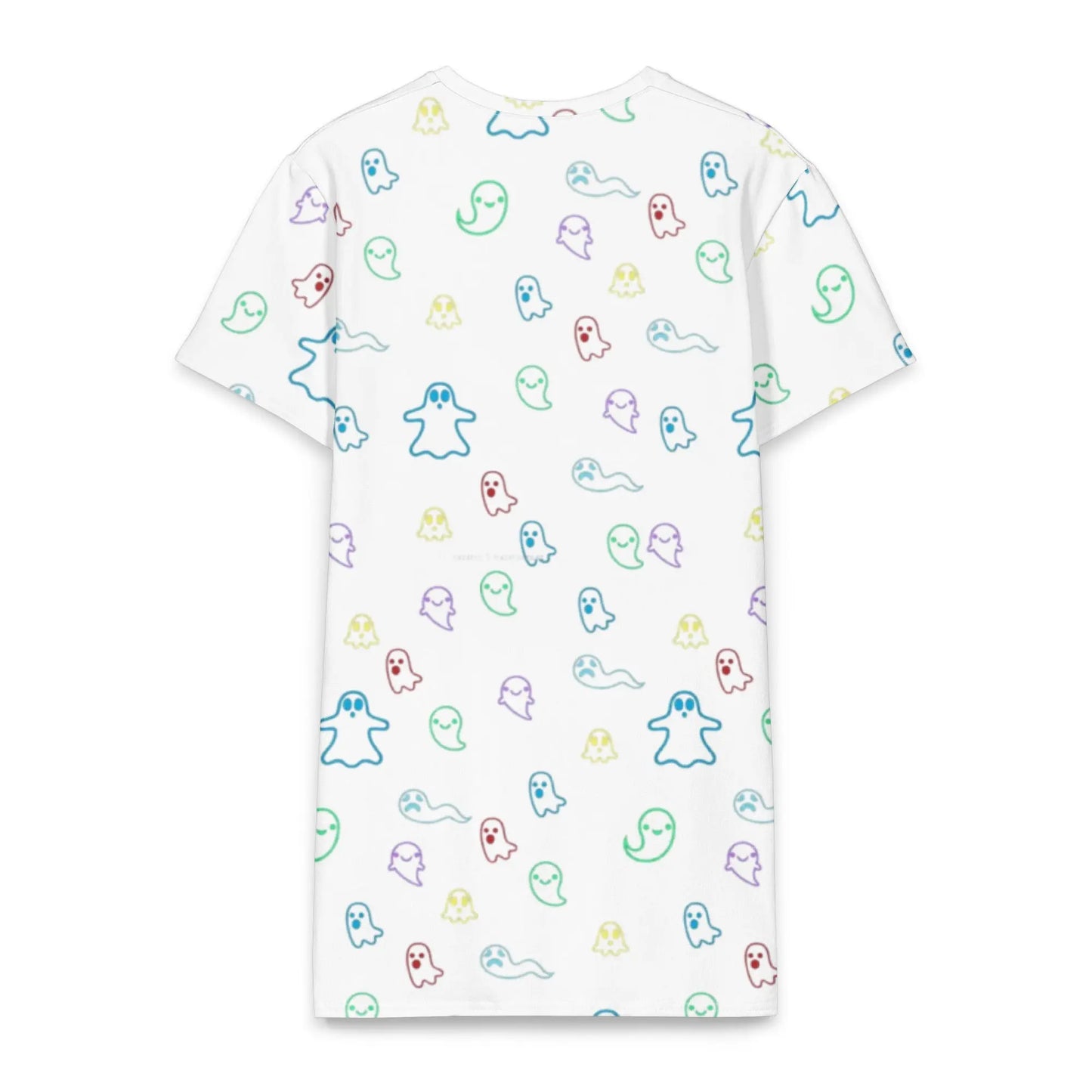 White ghosts of Connecticut Cotton t-shirt dress - Hoodloom CityWear