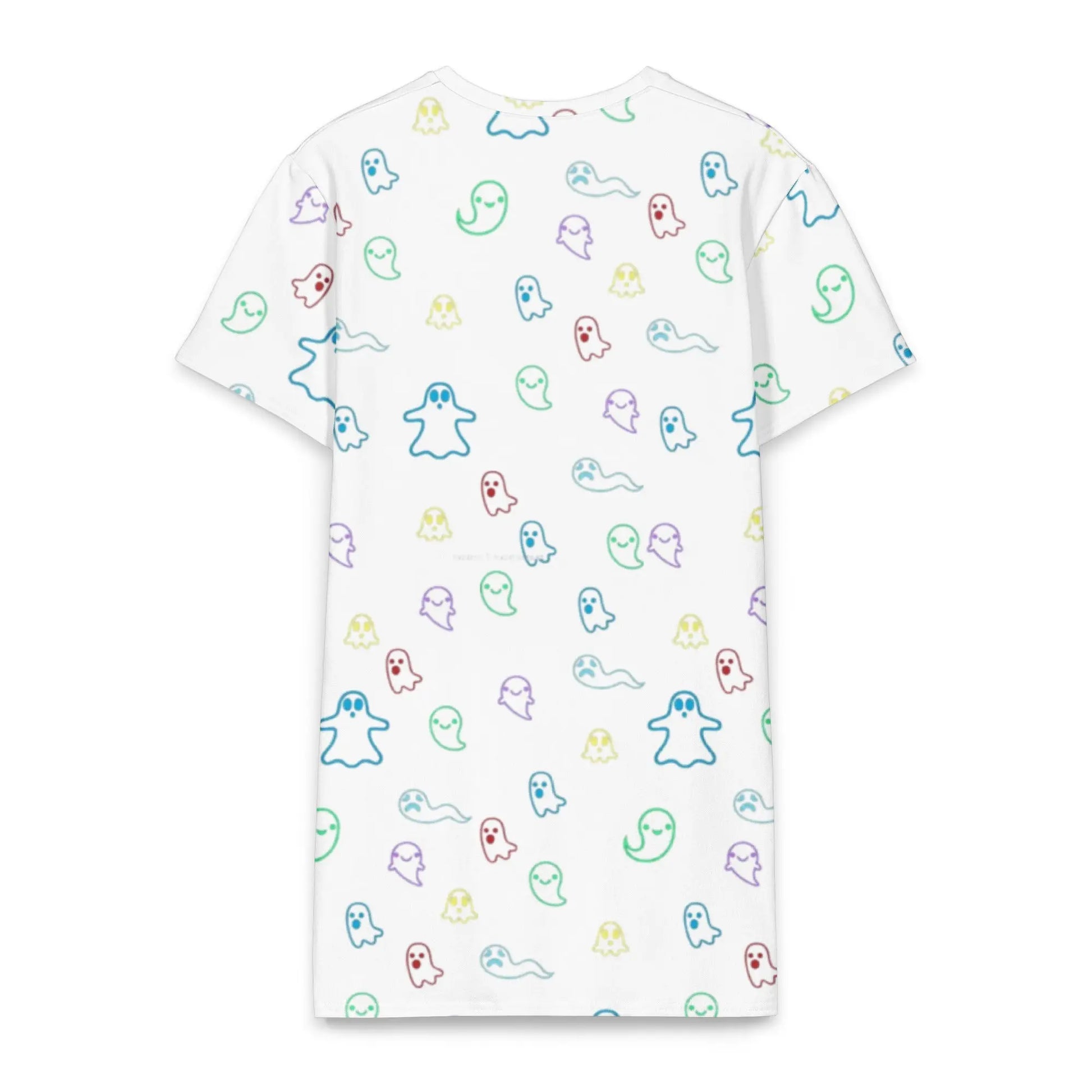 White ghosts of Connecticut Cotton t-shirt dress - Hoodloom CityWear